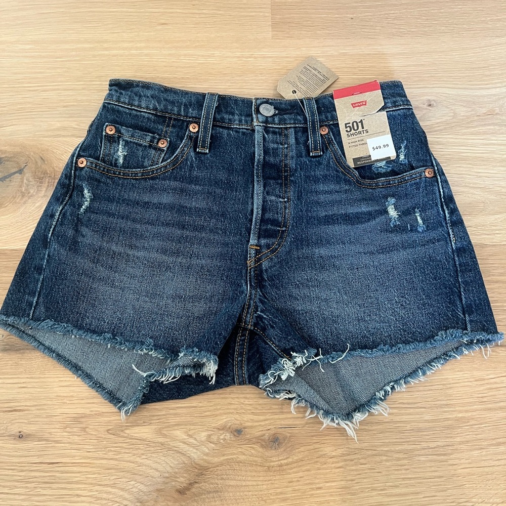Levi 501 high-rise shorts